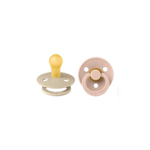 Набор пустышек Bibs Colour: Vanilla/Blush 0-6м 2 шт
