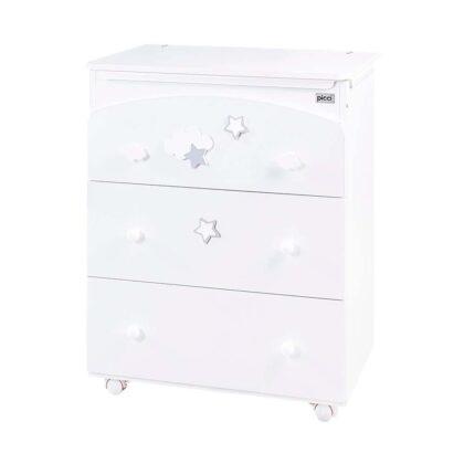 Комод с ванночкой Picci Aria с серым декором