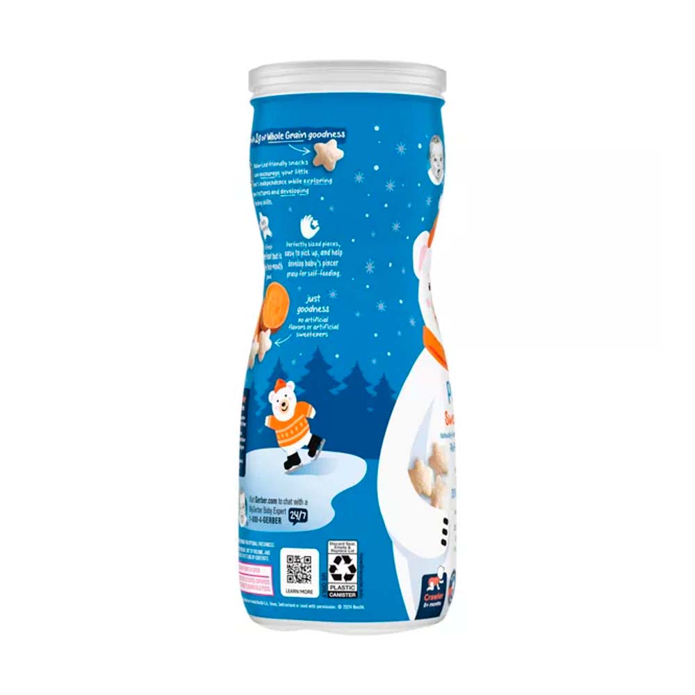 Новогодние снеки Gerber Puffs батат 8м+ 42 гр — изображение 3
