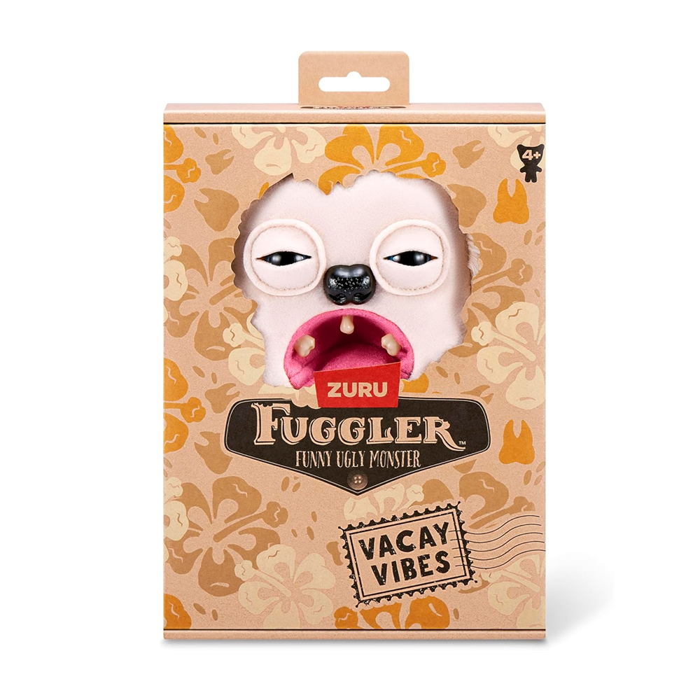 Мягкая игрушка FUGGLER VACAY VIBES PLUSH Белый щенок весельчак — изображение 2