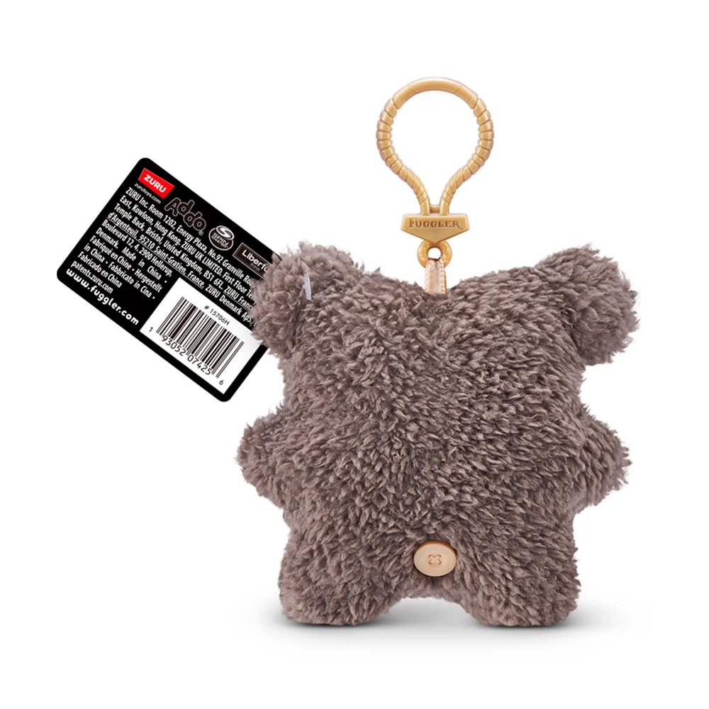 Мягкая игрушка-брелок FUGGLER HANG TAG серый пушистик 12см — изображение 2