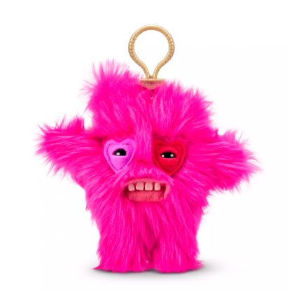 Мягкая игрушка-брелок FUGGLER HANG TAG розовый пушистик 12см