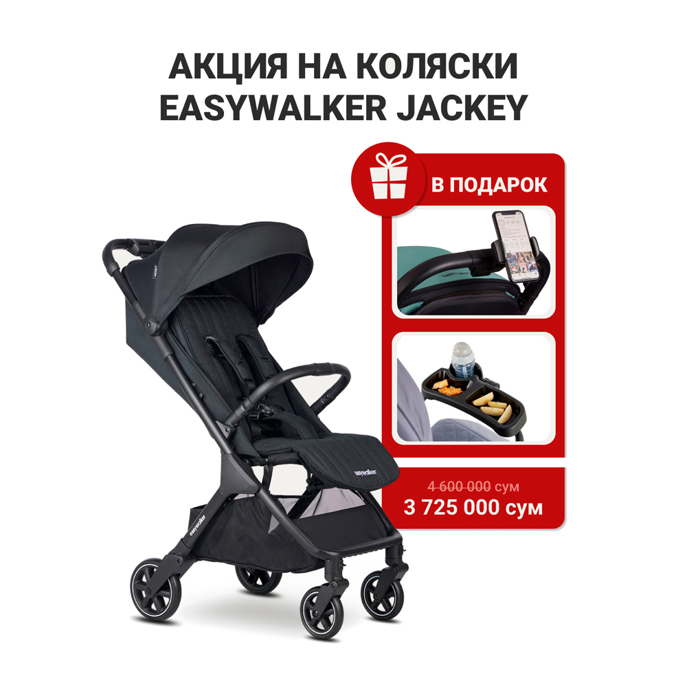 Прогулочная коляска Easywalker Jackey2 Midnight Black