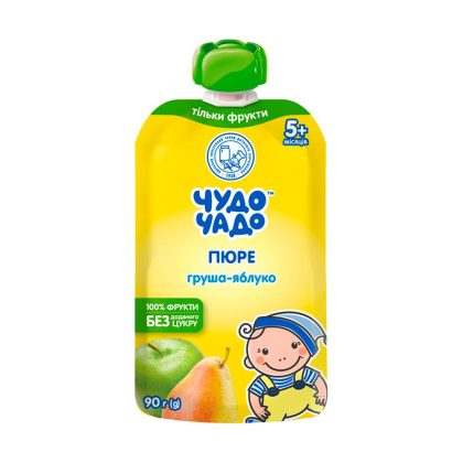 Пюре Чудо-чадо груша и яблоко 90гр