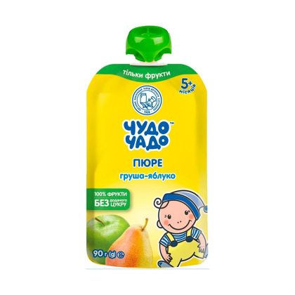 Пюре Чудо-чадо груша-яблоко 180гр