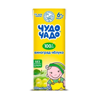 Сок Чудо-чадо виноград- яблоко 200мл