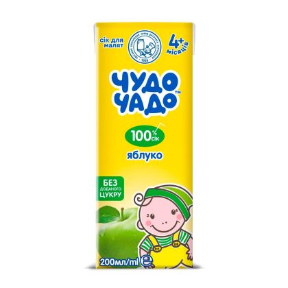 Сок Чудо-чадо яблочный 200мл