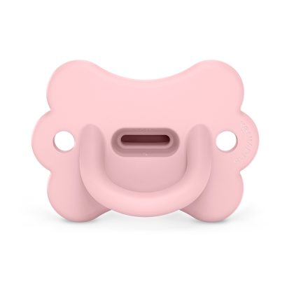 Пустышка силиконовая физиологическая бабочка Suavinex 0-6мес розовая