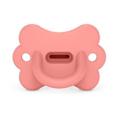 Пустышка силиконовая физиологическая бабочка Suavinex 6-18мес розовая