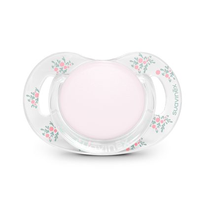 Пустышка Suavinex Poetry 0-6м розовая