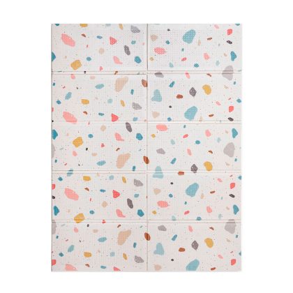 Складной игровой развивающий коврик детский Soft Floor terrazzo  HAPPY BABY