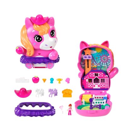 Набор Polly Pocket Big Pocket World лошадка с аксессуарами