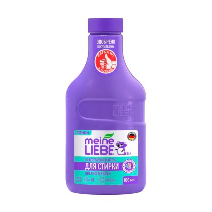 Гель для стирки цветных тканей Meine Liebe, концентрат, 800мл NEW FORMULA