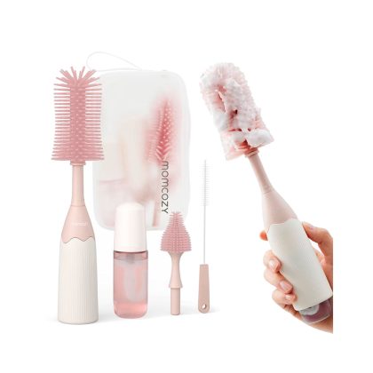 Набор силиконовых щеточек Momcozy розовый