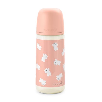 Бутылочка пластиковая Suavinex Wild 360мл розовая