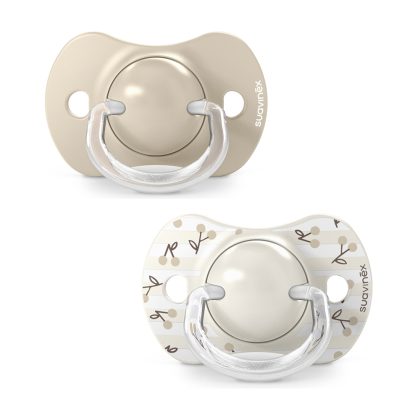 Пустышка Suavinex Birdies 0-6м 2шт бежевая