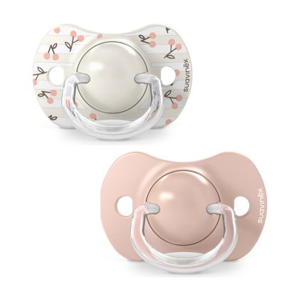 Пустышка Suavinex Birdies 0-6м 2шт розовая