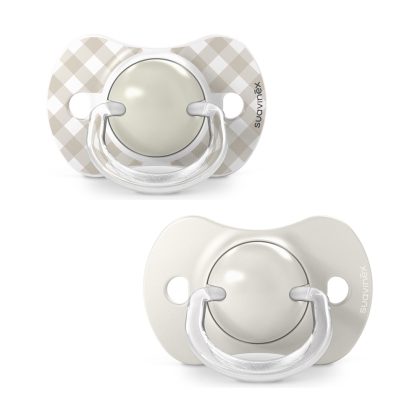 Пустышка Suavinex Wild 0-6м 2шт бежевая