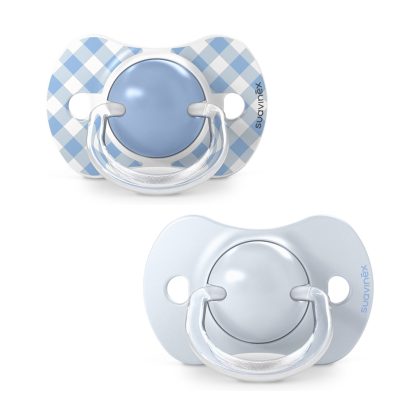 Пустышка Suavinex Wild 0-6м 2шт голубая