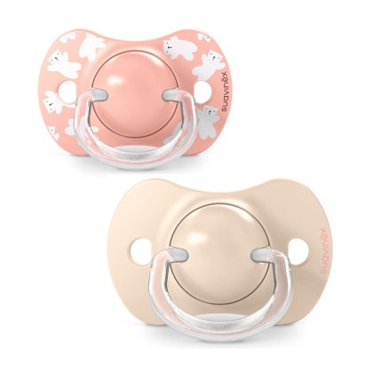 Пустышка Suavinex Wild 6-18м 2шт розовая