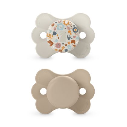 Пустышка Suavinex Wonderland 6-18м 2шт бежевая