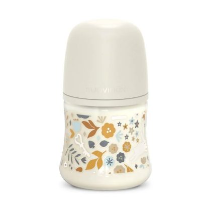 Бутылочка пластиковая Suavinex Wonderland 0м+ 150мл бежевая