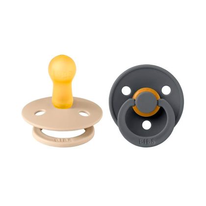 Пустышка BIBS COLOUR VANILLA/IRON 2шт 6-18м