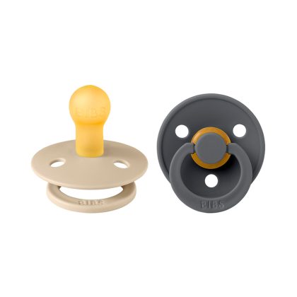 Пустышка BIBS COLOUR VANILLA/IRON 2шт 0-6м