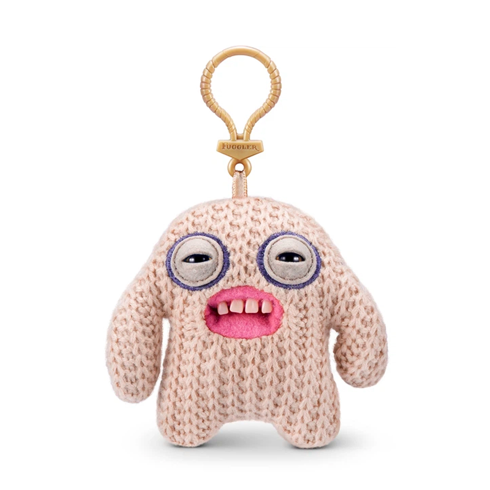 Мягкая игрушка-брелок FUGGLER HANG TAG бежевый пушистик 12см
