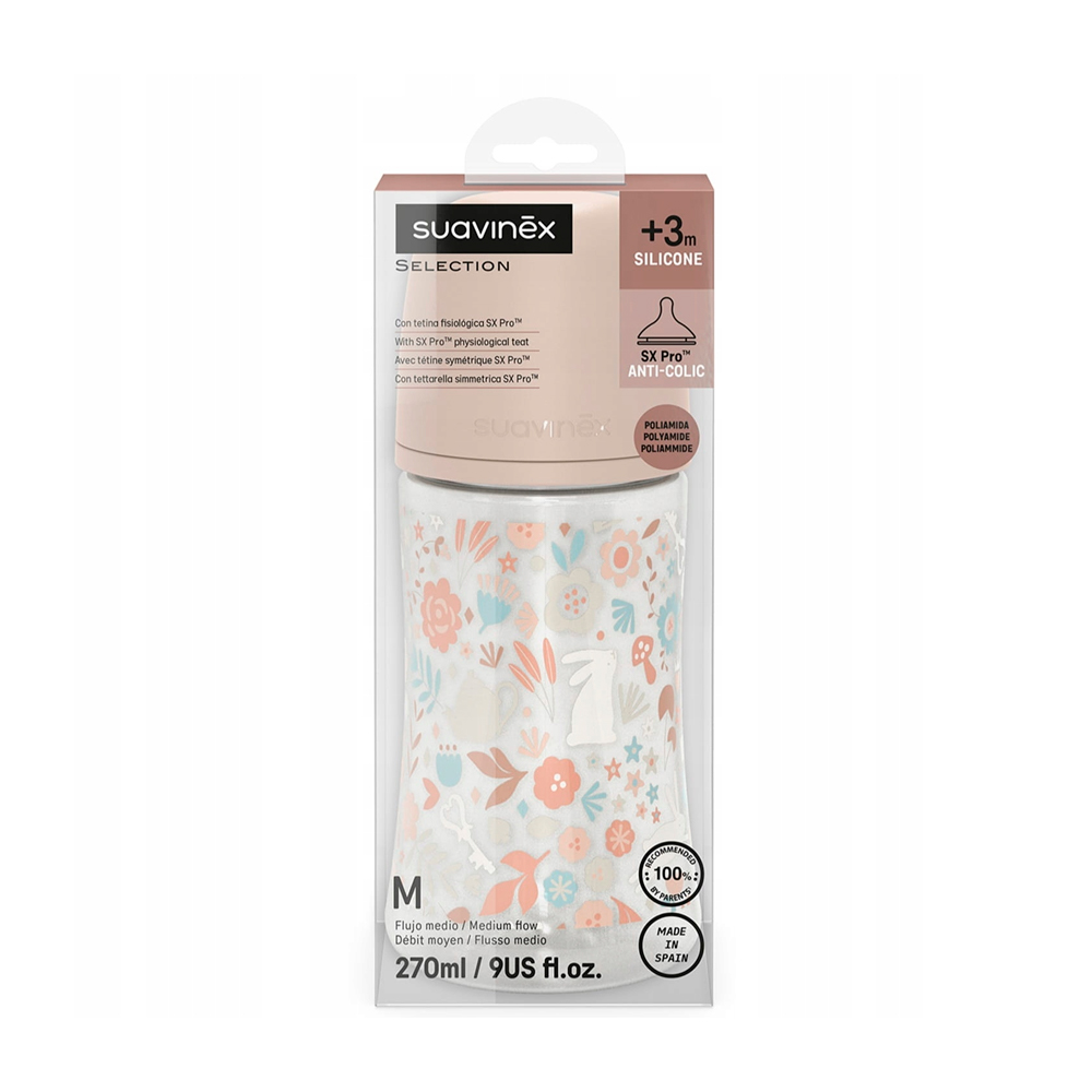 Бутылочка пластиковая Suavinex Wonderland 270мл розовая — изображение 2