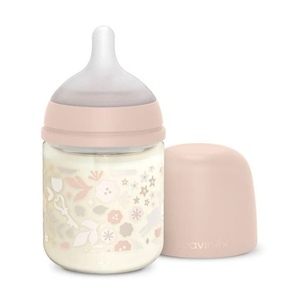 Бутылочка стеклянная Suavinex Wonderland 0м+ 120мл розовая — изображение 2