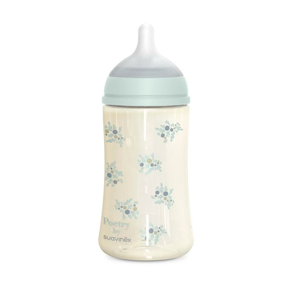 Бутылочка пластиковая Suavinex Poetry 270мл голубая — изображение 3