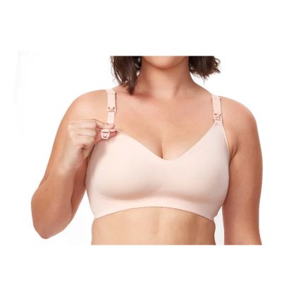Бесшовный бюстгальтер для кормления Momcozy S Beige