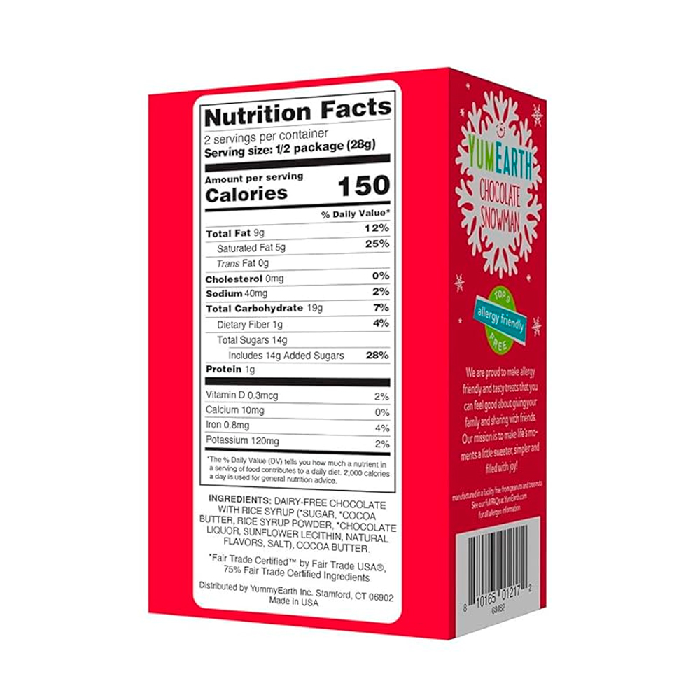 Шоколадный снеговик Yum Earth 56гр — изображение 2