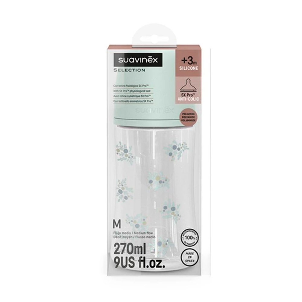 Бутылочка пластиковая Suavinex Poetry 270мл голубая — изображение 2