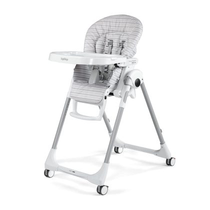 Стульчик для кормления Peg-Perego Prima Pappa Follow Me Linear Grey, серый