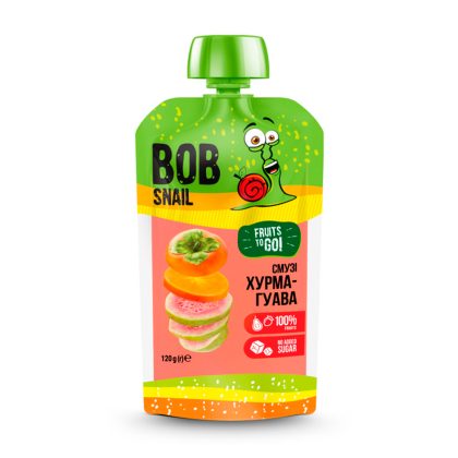 Смузи Bob Snail хурма-гуава 36м+ 120 гр
