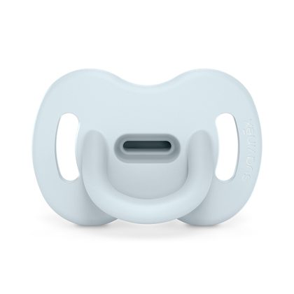 Пустышка силиконовая физиологическая Suavinex 0-6мес голубая