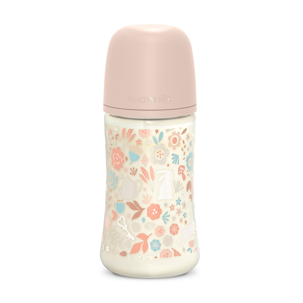 Бутылочка пластиковая Suavinex Wonderland 270мл розовая