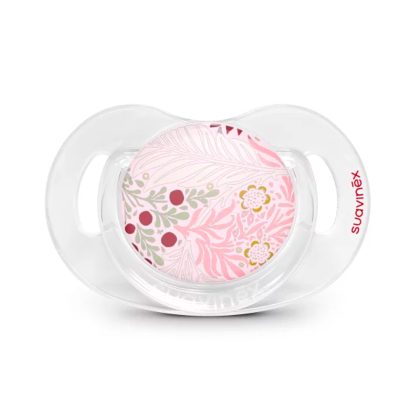 Пустышка Suavinex Poetry 18м+ розовая