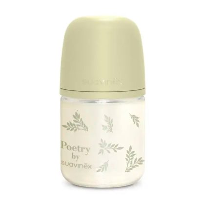 Бутылочка стеклянная Suavinex Poetry 120мл зеленая