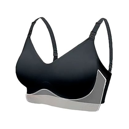 Бесшовный бюстгальтер для кормления Momcozy Черный S