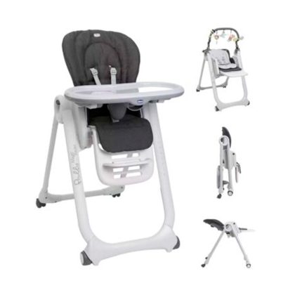 Стульчик для кормления Chicco Polly Magic Grey Melange