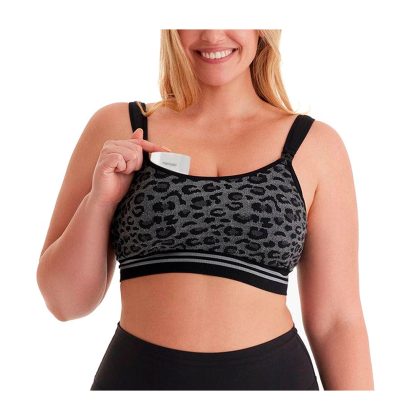 Бюстгальтер для сцеживания молока S леопард