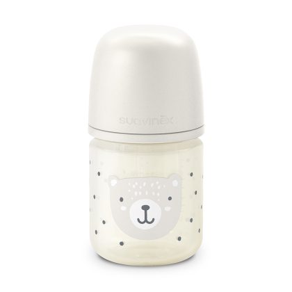 Бутылочка стеклянная Suavinex Wild 120мл бежевая