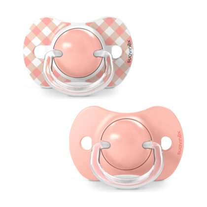Пустышка Suavinex Wild 0-6м 2шт розовая
