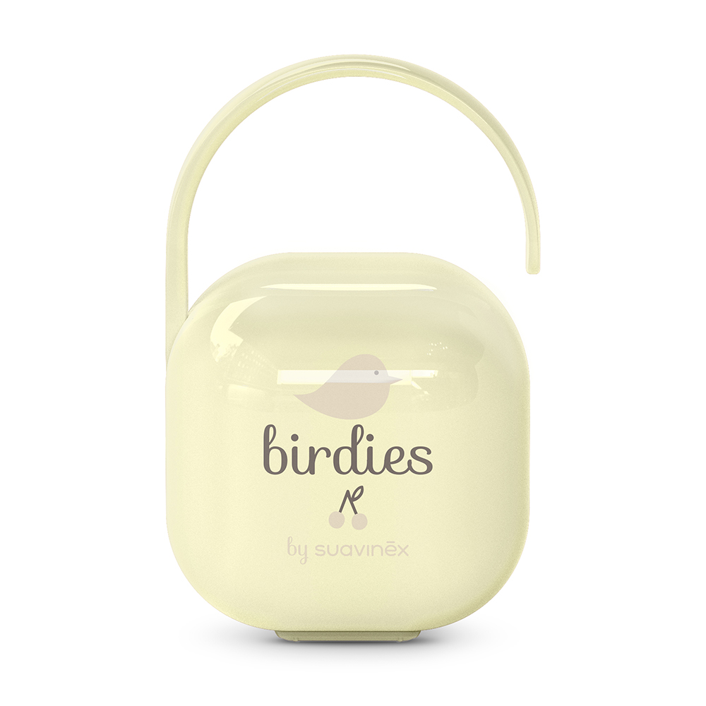 Футляр для пустышки Suavinex Birdies бежевый