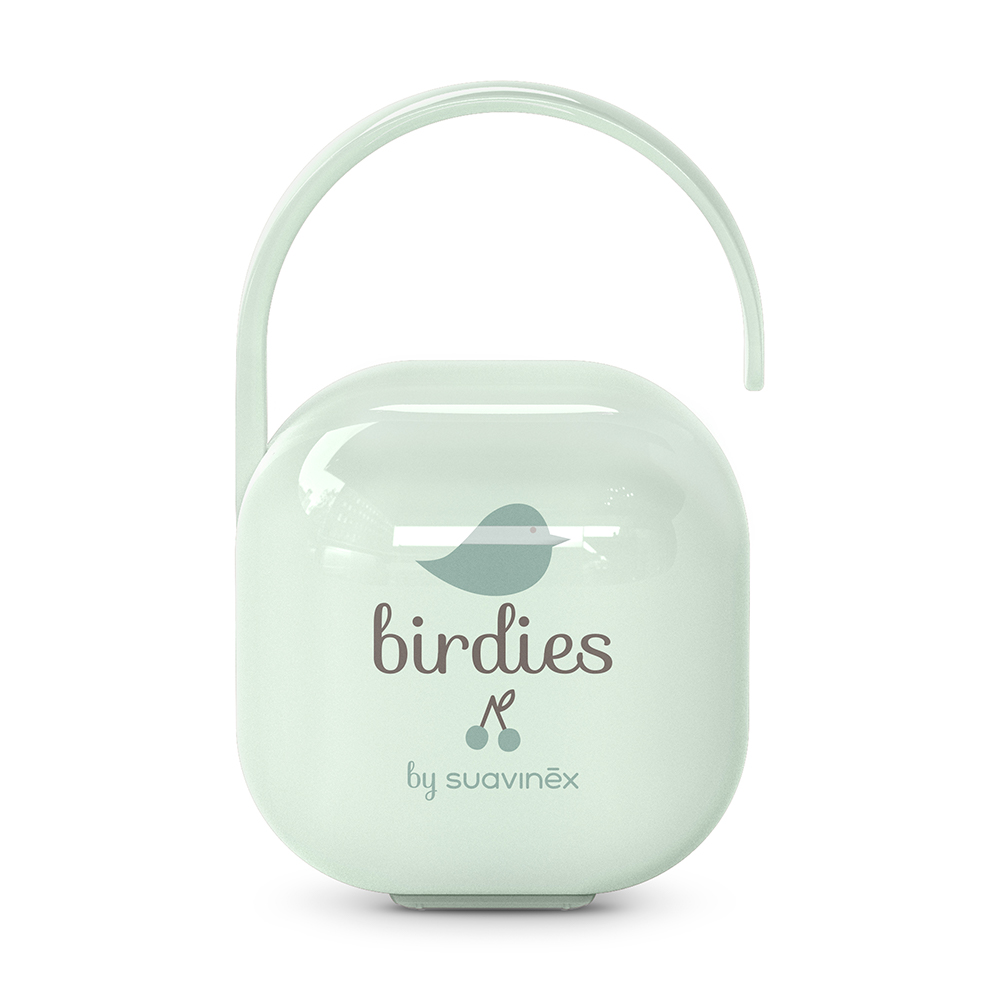 Футляр для пустышки Suavinex Birdies зеленый