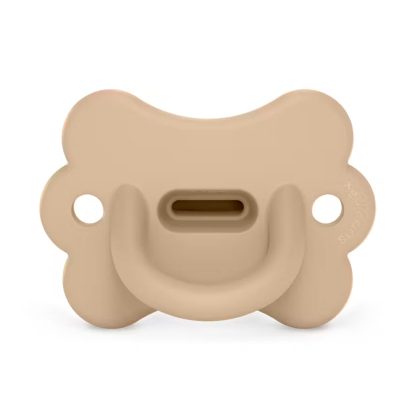 Пустышка силиконовая физиологическая бабочка Suavinex 6-18мес бежевая