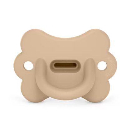 Пустышка силиконовая физиологическая бабочка Suavinex 0-6мес бежевая